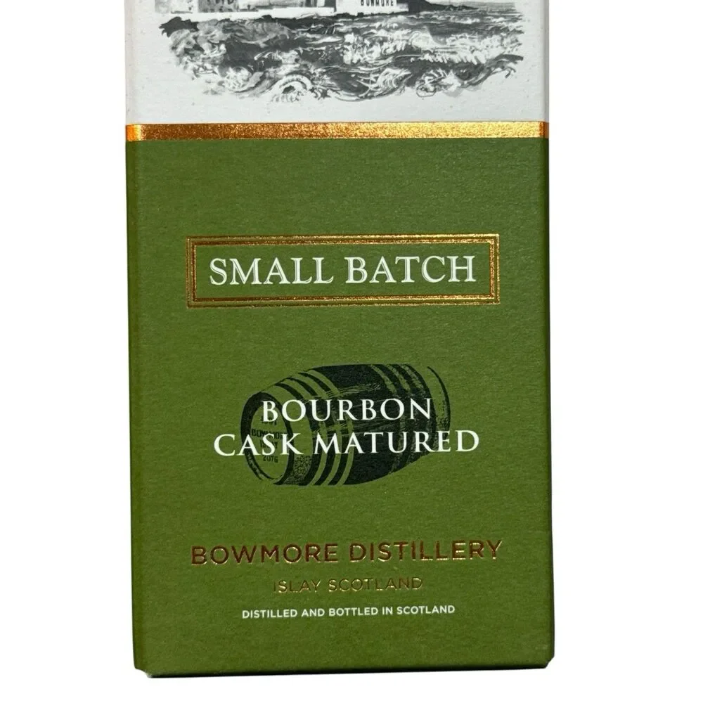 Bowmore Small Batch - Empty Single Malt Scotch Whisky Bottle,‎ Box + Cork